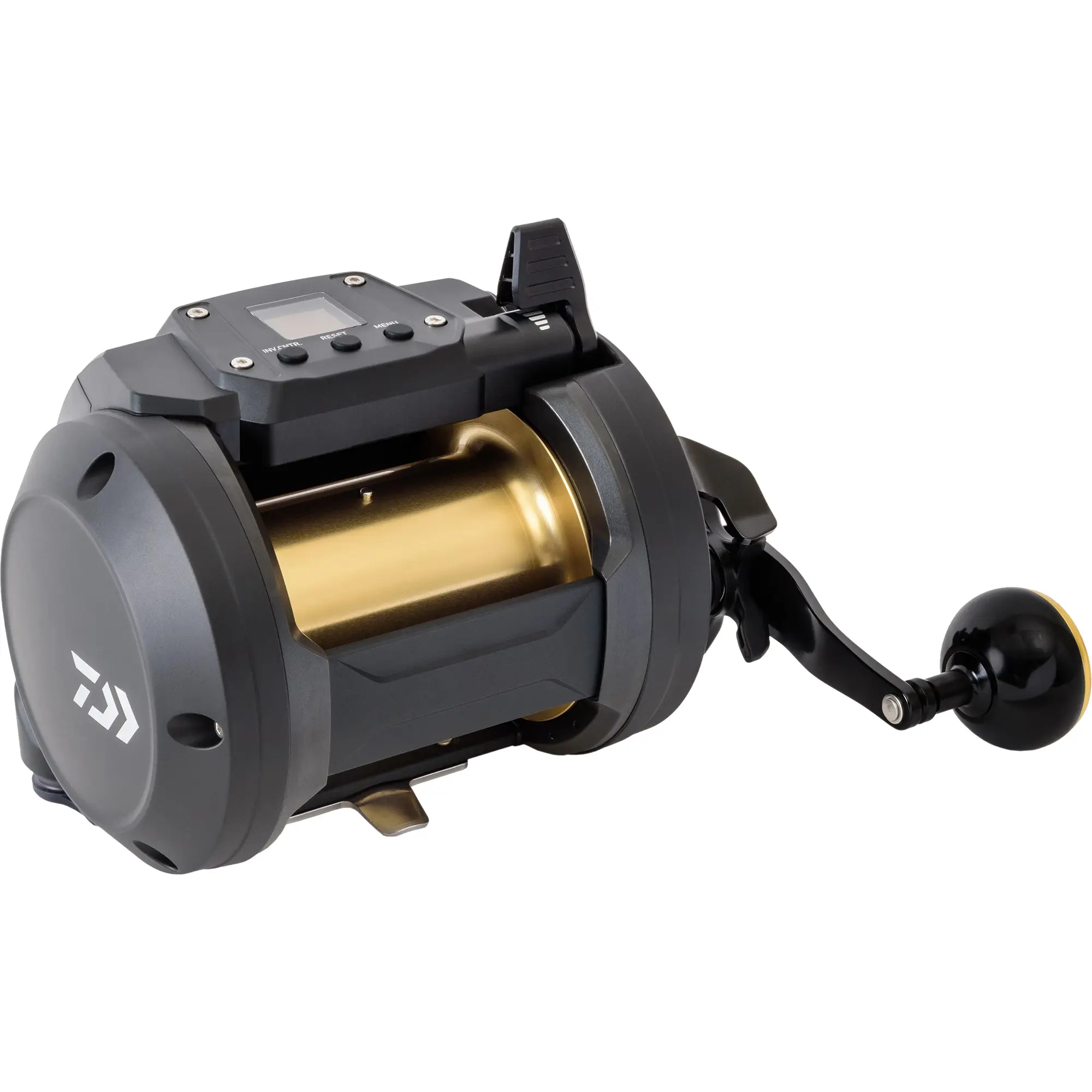 DAIWA Tanacom 1200 Power Assist Electric Fishing Reel - Saltwater Sealed with 30% Faster Retrieval & 20% More Power, Aluminum Side Plates for Kite-Fishing, 1100 Yards Capacity