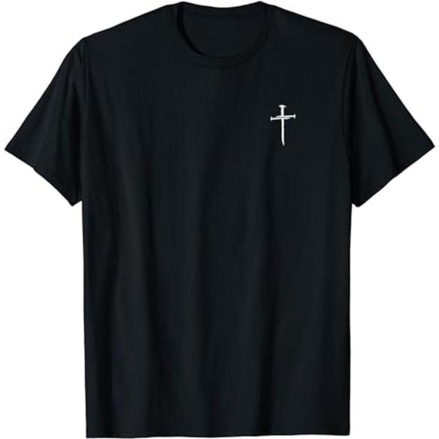 Vintage Jesus Cross Featuring Three Nails Illustrating Christian Faith and Spirituality Shirt
