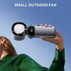 Portable Mini Fan, USB Rechargeable 5-speed & 100-speed Mini Fan, Suitable for Outdoor/Travel/Office Use