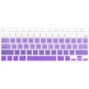 Ultra Thin  Keyboard Cover  for MacBook Air 13 Inch 2021 2020 with  ID (MODLE A2179 and A2337  M1 Chip,  Layout) Keyboard Accessories Protector (Ombre )