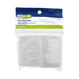 Ezy Dose Reusable Pill Pouches, 100 Count