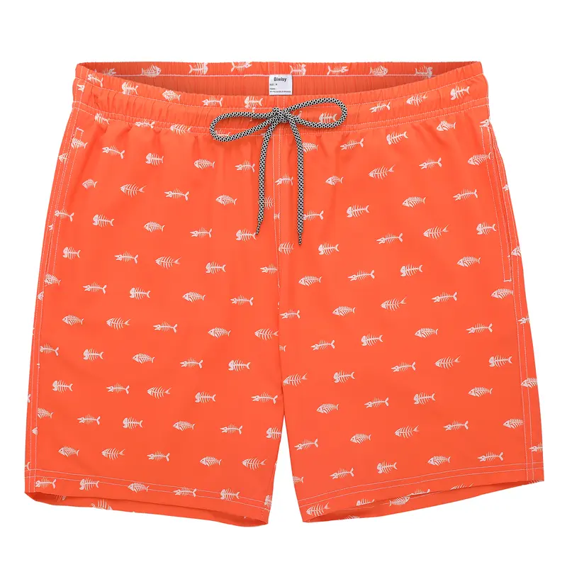 Mens Swim Trunks Quick Dry Beach Shorts Mesh Lining Swimwear Bathing Suits with Pockets swimming outdoor blue boys Breathability Comfortable