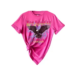 American Eagle Tee- Hot Pink