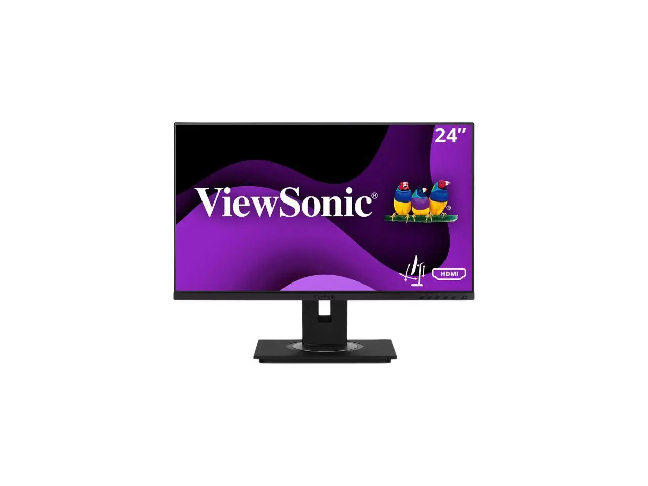 ViewSonic VG2448A 24 Inch IPS 1080p Ergonomic Computer Monitor with Ultra-Thin Bezels, HDMI, DisplayPort, USB, VGA, and 40 Degree Tilt for Home and Office