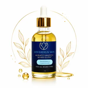 Sovereign Skin Morafé’s Majestic Beard Elixir Serum for Men - Argan, Jojoba, Almond & Grapeseed Oil Conditioner - Softens Facial Hair, Moisturizes Skin, Reduces Itch & Flakes, Serums