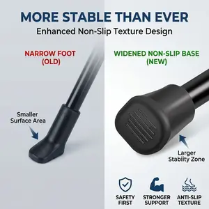 2pc Bicycle Foot Stand 16 Inches, Universal Bike Side Bracket, Wide Base Anti-Slip Parking Rack, Easy Install Replacement Parts