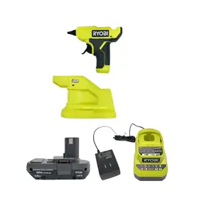 RYOBI 18 Volt Cordless P306 Compact Glue Gun Kit with Battery and Charger