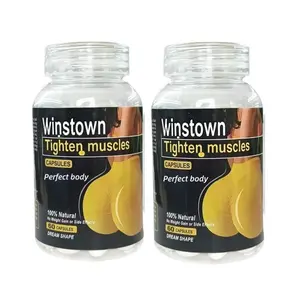 Wins Town Women's Health Capsules – Butt and Glute Support, Enriched with Vitamins and Minerals, Easy-to-Swallow Plant-Based Softgels, Daily Dietary Supplement, 4-in-1 Organic Black Maca Root.