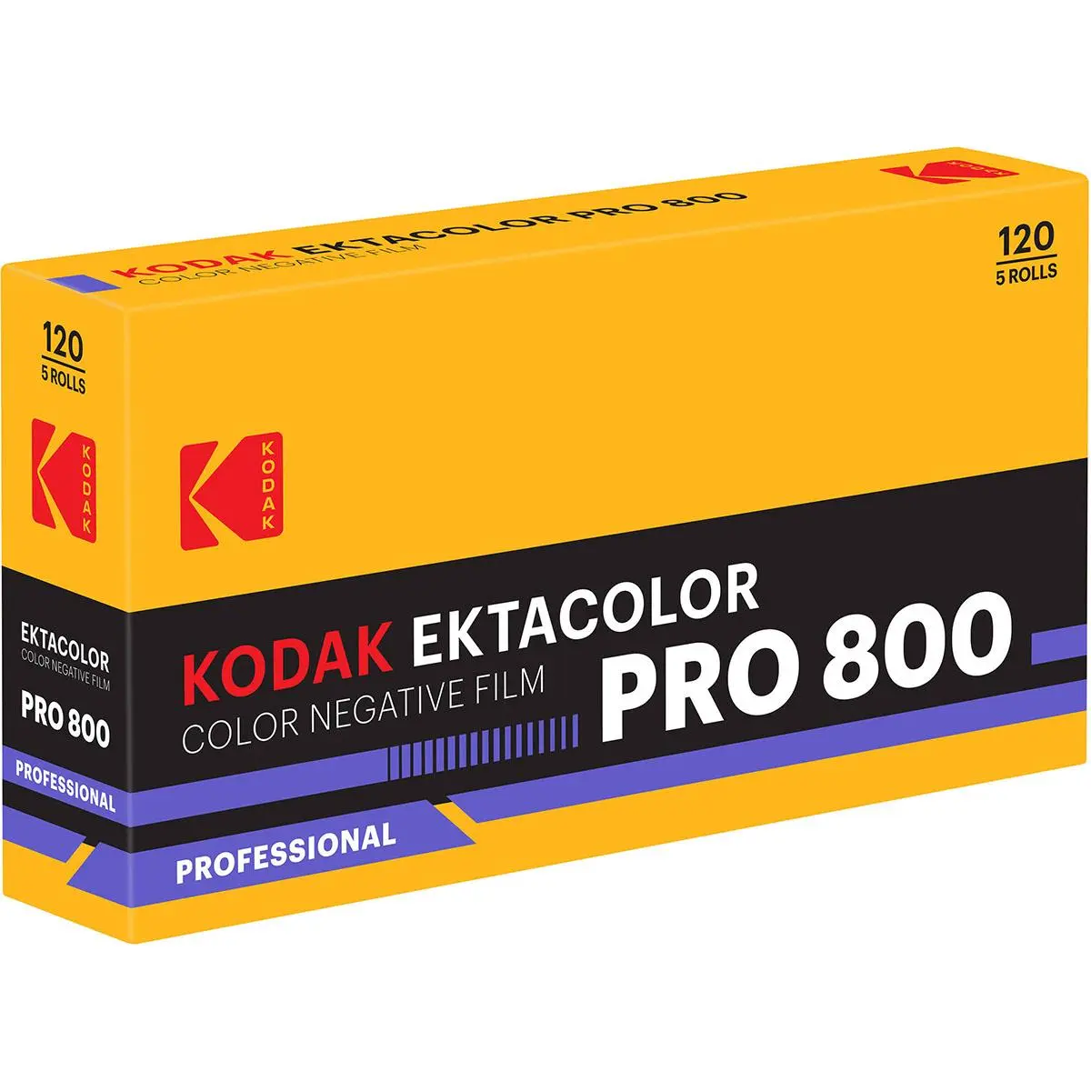 Kodak Ektacolor Pro 800 120 Color Negative Roll Film, 5-Pack Camera Accessory, Accessories, Low Light