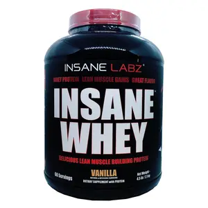 Insane Labz Edible Whey Protein Powder, 60-Serving Fitness Supplement for Muscle Support (Health & Nutrition)