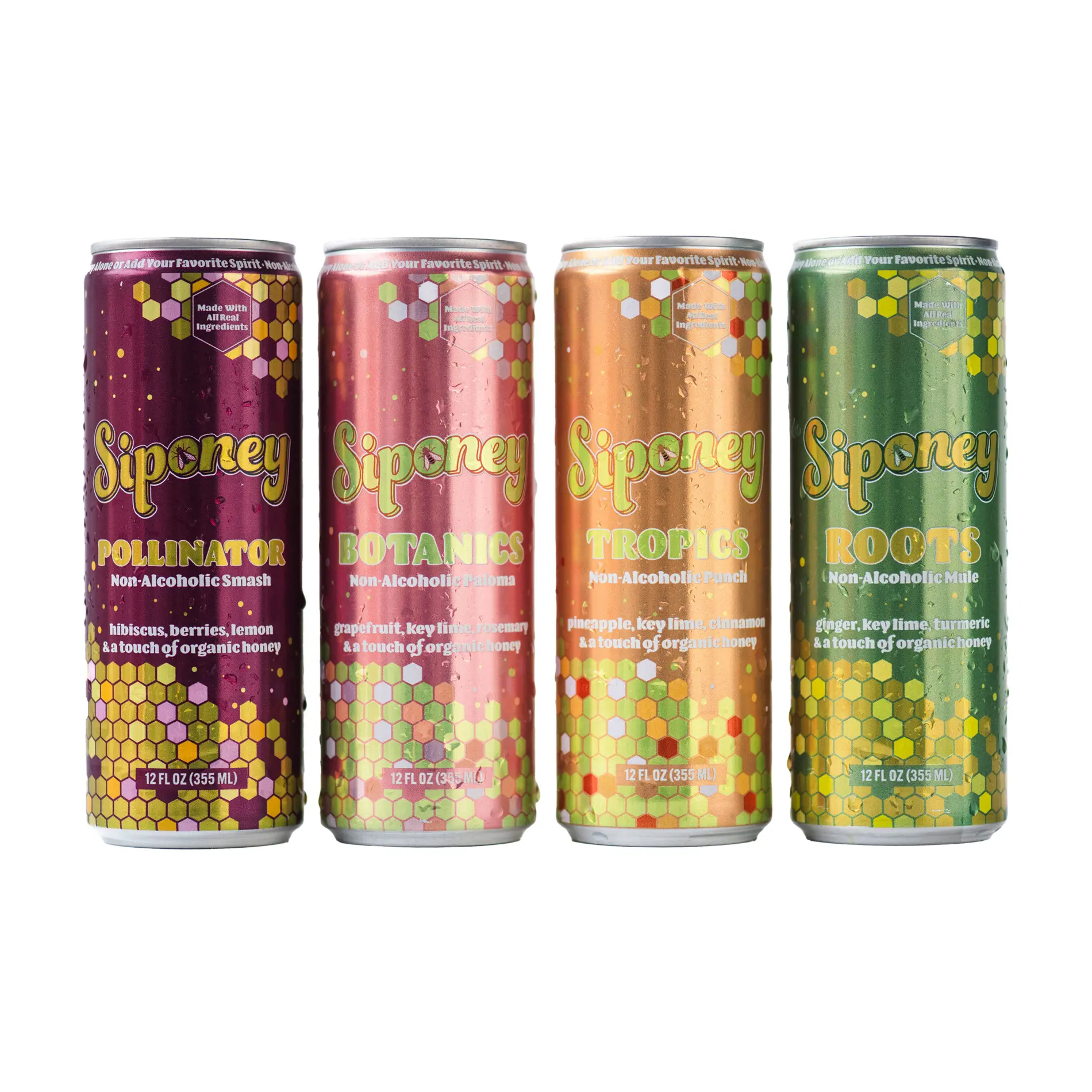 Siponey Mix Pack. Non-alcoholic cocktails & Mixers. Beverage, 12 pack, Mocktails
