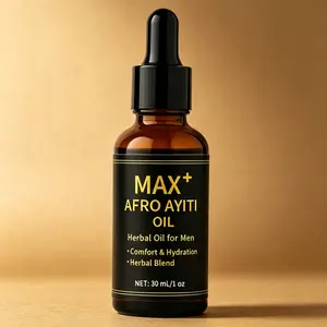 Daily Men's Herbal Oil 30ml – MAX+ Afroayiti – Natural Blend for Comfort & Hydration – Lightweight, Non-Greasy Moisturizer