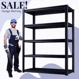 78-inch High Metal Storage Rack, Heavy-Duty Adjustable Garage Shelving Unit, Suitable for Organizing Shelves in Warehouses, Storage Rooms, Basements, and Kitchens Organiser