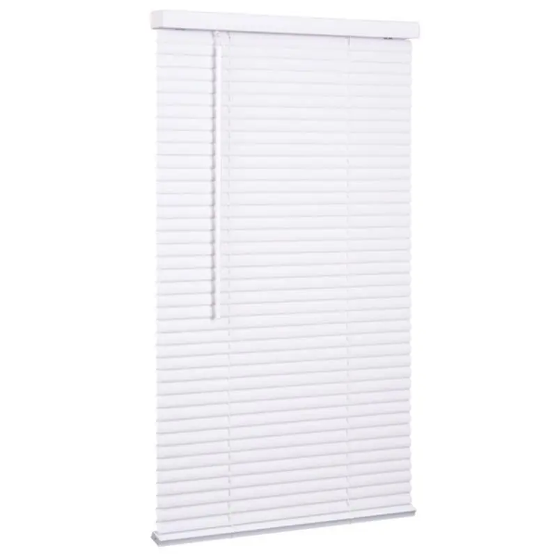 Cordless Vinyl Blinds - White - 27 x 72 in. - Modern Safety Design
