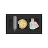 Moleskine Limited Edition Alice’s Adventures in Wonderland Small Metal Brooch Set - Set of 2 Eat Me & Drink Me Pins, Whimsical Gifts, Enamel Detail, Easy-Attach Elastic Closure, Premium Zinc Alloy, Unisex Office Stationery Accents