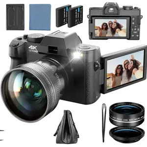 Digital Cameras for Photography,48MP 4K Autofocus Vlogging Camera for with 32GB TF Card & 2 Batteries,16X Zoom Anti-Shake Video Camera with 52mm Wide Angle and Macro Lens