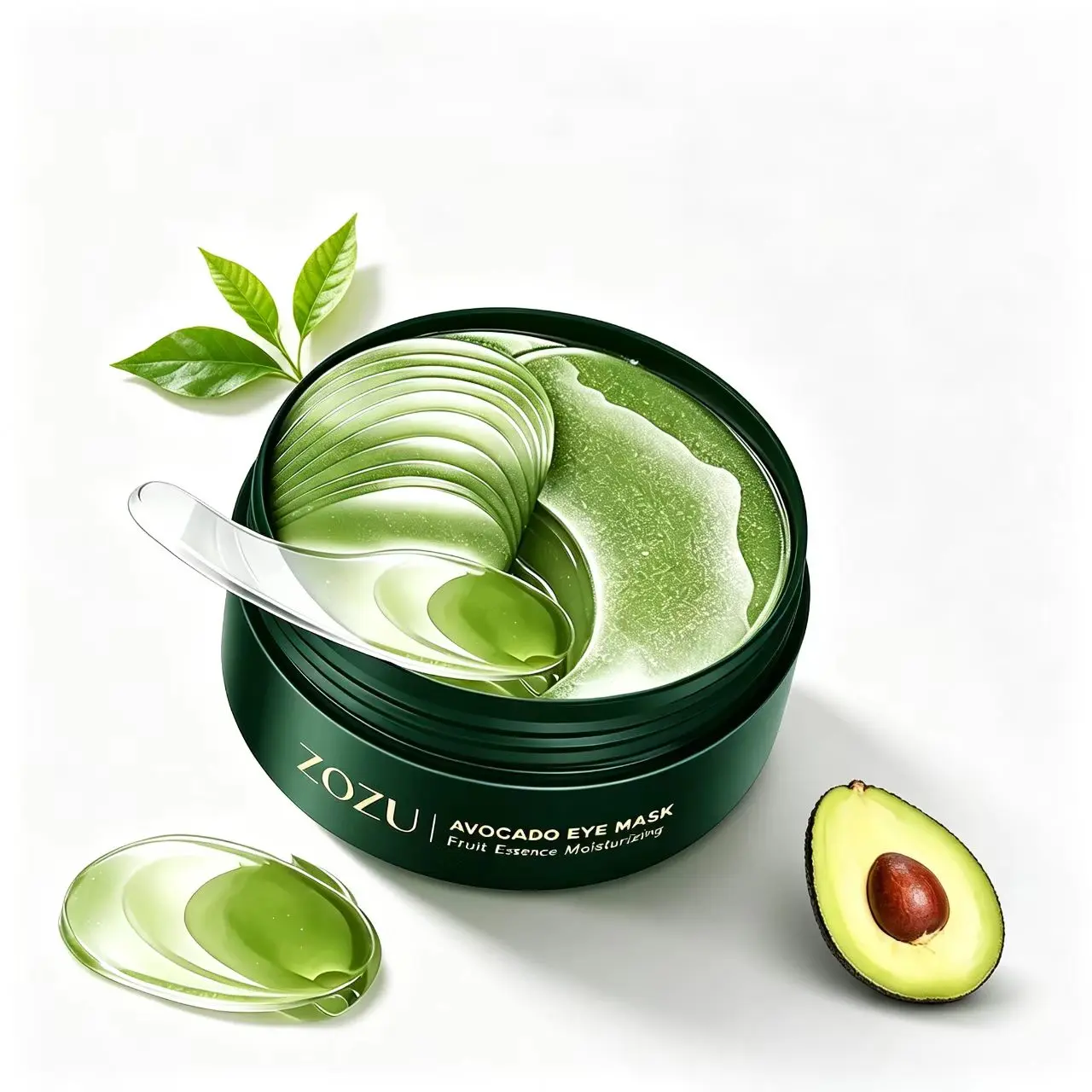 Avocado Under Eye Mask, 60PCS/Set, Moisturizing Hydrating Eye Care for Dark Circles, Father's Day Gift