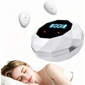 Sleep Earbuds for Side Sleepers, Mini Invisible   5.4, Sleep Earbuds with LED Screen, Small Earbuds for Small Ears, Noise Canceling Discreet Earbuds for Sleeping, Work, White