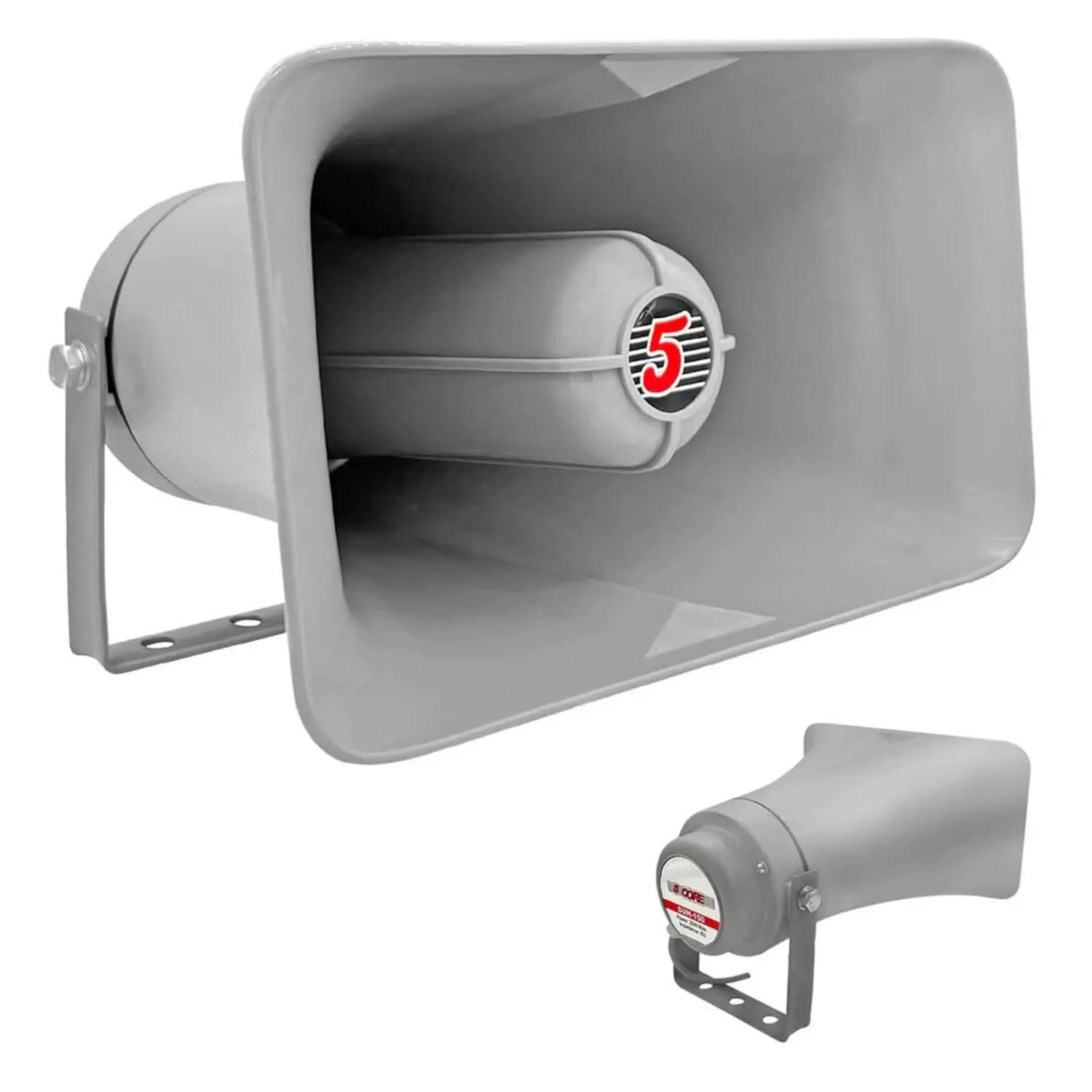 5 Core 10-Inch Durable PA Horn Speaker, 200W Loud Audio, 8Ohm, All-Weather Indoor Outdoor Mobile & Truck Outdoor Speakers for Home & Vehicle Use