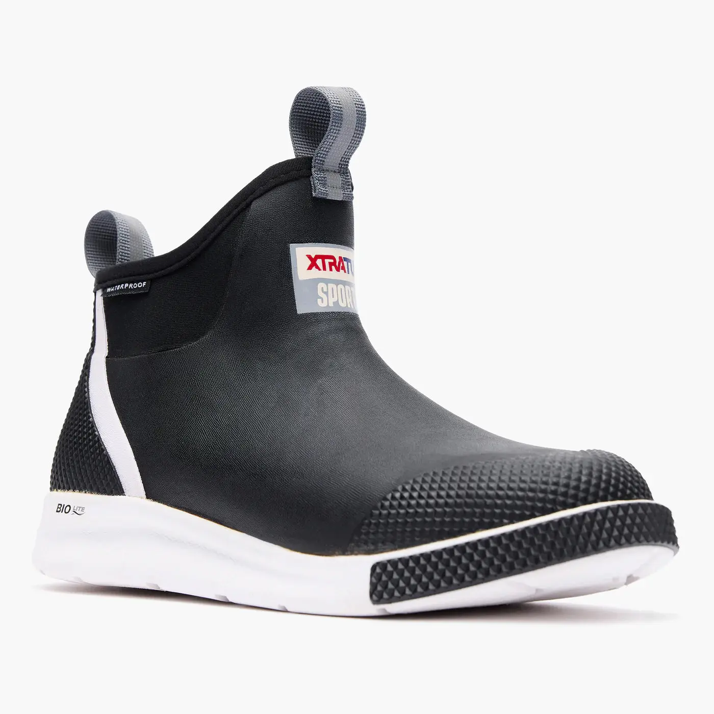 XTRATUF Men's Ankle Deck Black Boot Sport