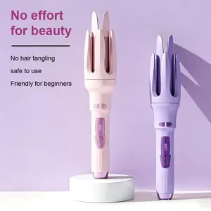 1.25in Automatic Hair Curler Iron - 4 Temperature Settings, Dual Voltage, Fast Heating, Auto Shut-Off, Rotating Design, Easy Curls, Curves Done Right, Glossy Curl Curlers & Straighteners, Professional Hairstyling Tool, Ideal Gift
