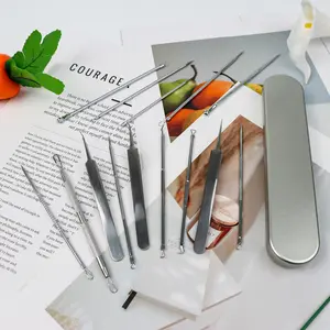 14  Counts Acne Needle Set, Complete Kit for Facial Care,Multi-Shape Tools for Different Needs