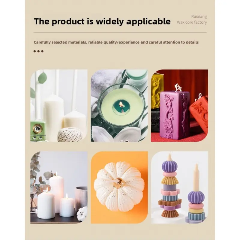 DIY Aromatherapy Candle Cotton Wicks 2.6-20cm 50-Pack Aromatherapy Candle Wicks Tightly Woven DIY Aromatherapy Candle Cotton Wicks 2.6-20cm 50-Pack Aromatherapy Candle Wicks Tightly Woven