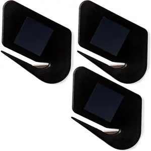Magnetic Letter Openers Envelope,3 Pack,Envelope Opener Slitter,Mail Openers Blade with Magnet,Letter Opener for Women,Men,Office,Envelope Cutter (Black)