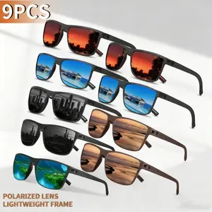 9-Pack Polarized Sport Sunglasses for Men & Women – Casual Tinted Lenses, Lightweight Frames for Everyday Wear & Outdoor Adventures