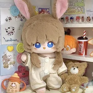 20cm Arknights Amiya Anime Cartoon Dress-up Plush Dolls Cosplay Cute Stuffed Toys for Children's