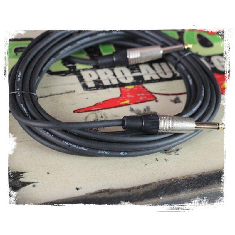 Guitar Cables (4 Pack) Instrument Cord by FAT TOAD - 24 AWG Patch Conductor for Electric or Acoustic