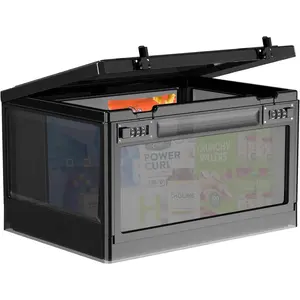 Large 24 Litre Combination Lock Safe Lockable Stackable Storage Box for Medication Personal Items Electronics Snacks Fridge Office