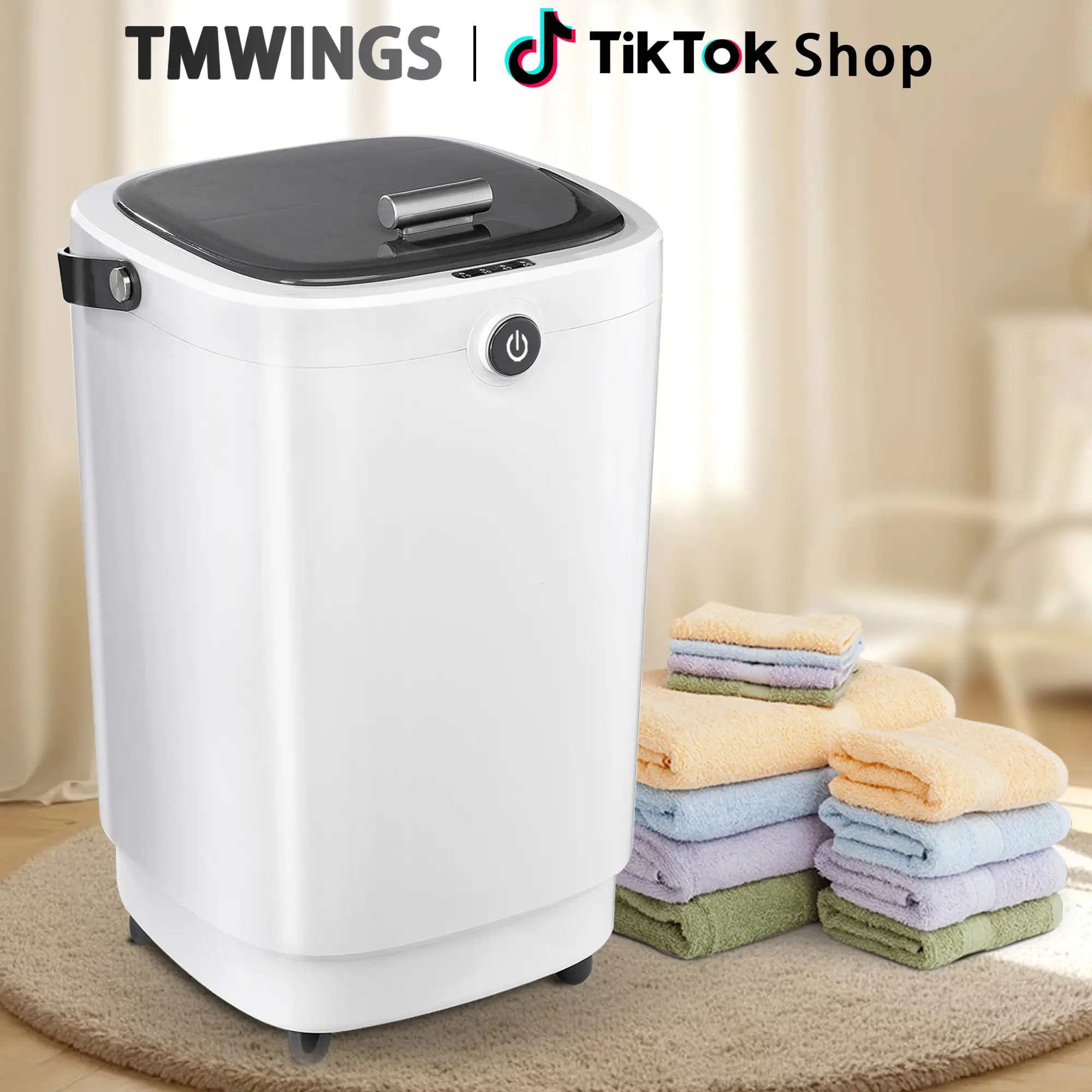 TMWINGS Luxury Towel Warmer - Eco-Friendly & Stylish, Instant Heat & Long-Lasting Warmth, Auto Shut-Off Timer, 20L Extra Large Capacity, Overheat Prot