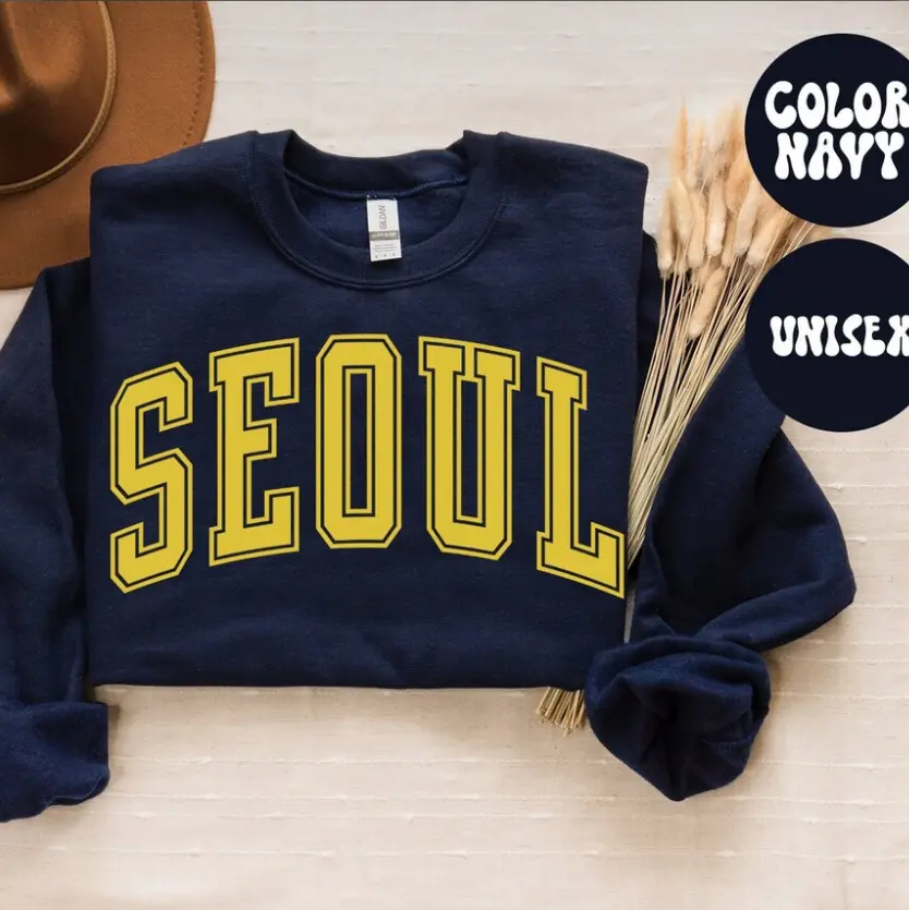 Seoul South Korea Sweatshirt, Gifts, Crewneck, Funny Sweater , Jumper, Men Women, Him Her