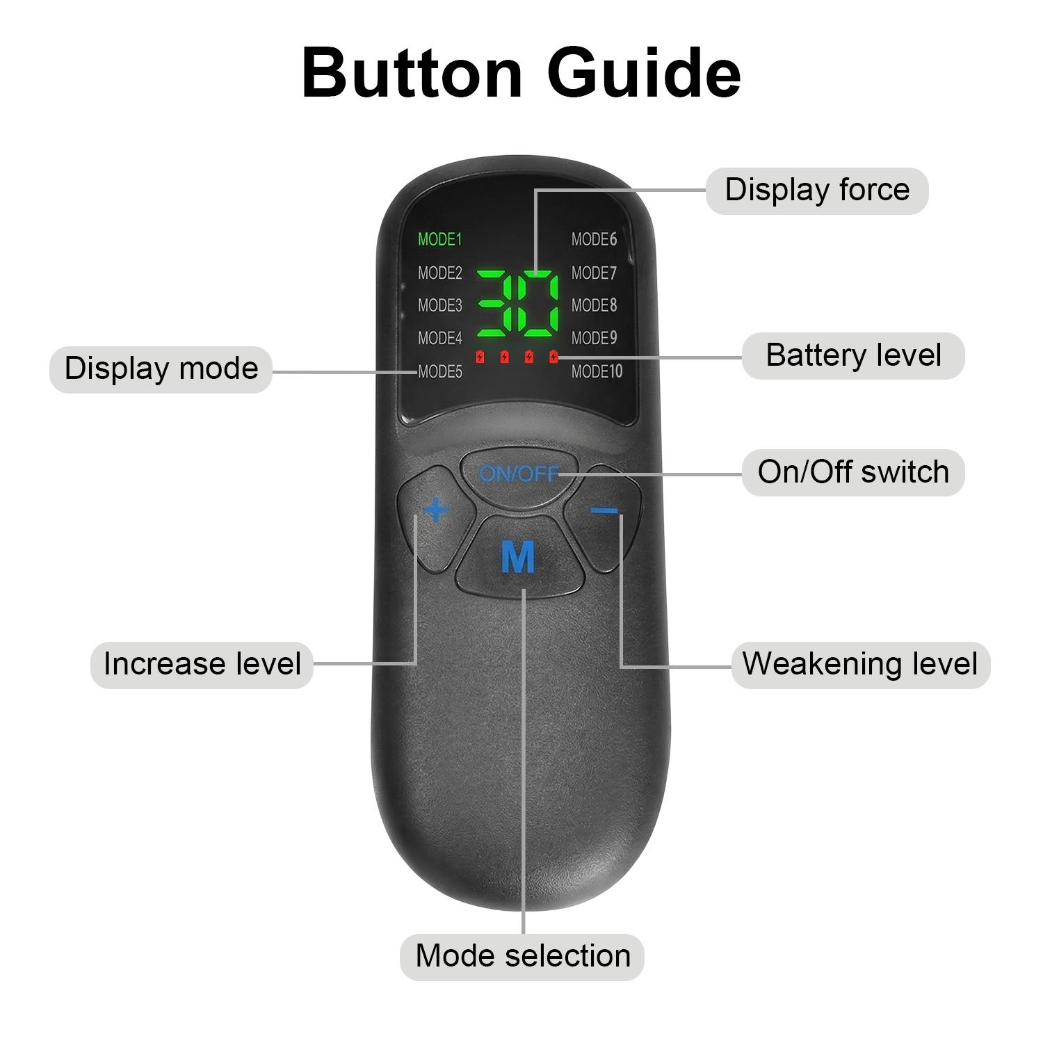 EMS Foot Massager Mat, Rechargeable Foot Stimulator with Remote Control, 10 Modes 30 Intensities Electric Foot Massager Pad, Portable Feet Massage Machine for Home Office Use