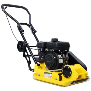 2.5HP Plate Compactor Gas 79.7cc 8200N Force Construction Concrete Tamper Machine Power Paver 19.3 x 12.6" Plate,EPA compliant Industrial Heavy Duty