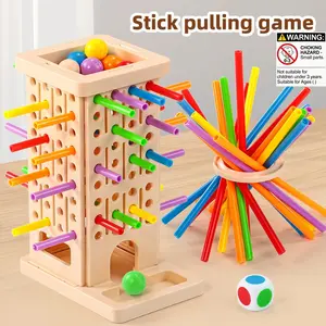 36-Piece Pick-Up Sticks Game, Colorful Plastic Educational Toy, Family Fun Board Game, Perfect for Holidays and Parties