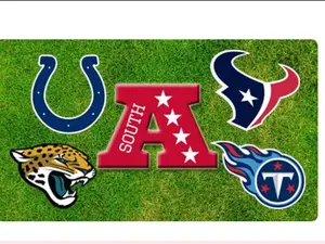 Sunshine breaks AFC SOUTH DIVISION NFL Teams Indianapolis Colts Houston Texans Jacksonville Jaguars Tennessee Titans Official League Merchandise