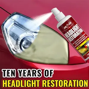 Ceramic Headlight Repair Spray, Advanced Car Headlight Restoration Tool, Removes Yellowing and Oxidation, Long-Lasting Protective Coating, UV Coating