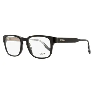 Zegna Keyhole Rectangular Eyeglasses EZ5262 001 Black 53mm