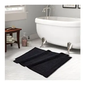 Superior Cotton 2-Piece Absorbent Bath Mat Set