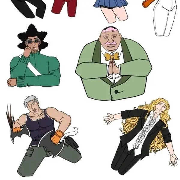 Bleach Visored Sticker Set ( vizard )