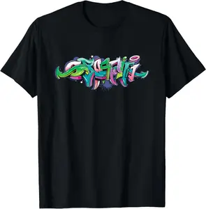 100% cotton Unisex Graffiti Artist Street Art Graffiti Tag Urban Graffitis Rap T-Shirt