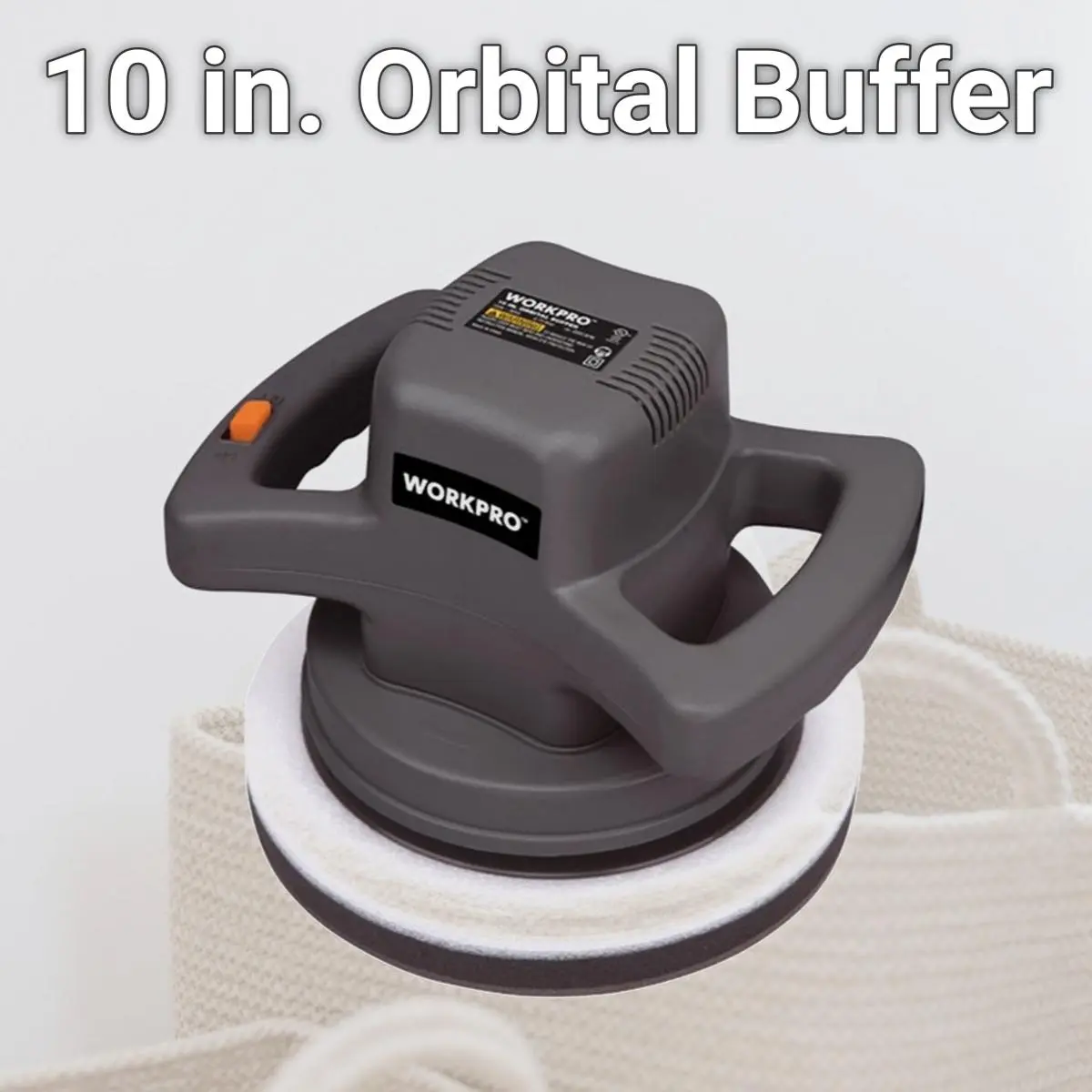 WORKPRO 2206944 10 in. Random Orbital Polisher, Power Tool with