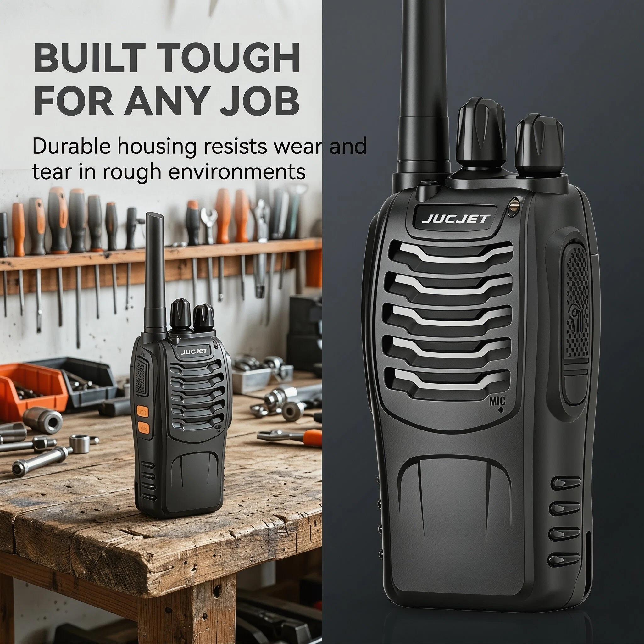 JUCJET 888S walkie talkie Rechargeable UHF Handheld Two-way Wireless Communication with Flashlight, Lithium Battery Charger and Headset, Suitable for Adults and Children (2pack) JUCJET 888S walkie talkie Rechargeable UHF Handheld Two-way Wireless Communication with Flashlight, Lithium Battery Charger and Headset, Suitable for Adults and Children (2pack)