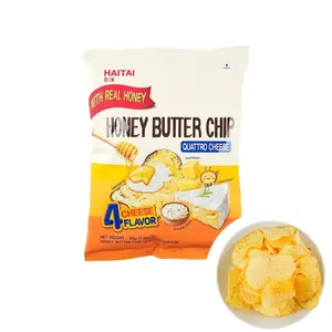 HAITAI Honey Butter Chip Quatro Cheese 1.93 oz with Real Honey 4 Cheese Flavor Snack Food Crunchy Crispy