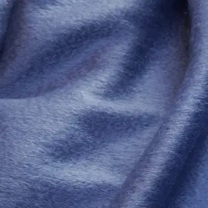 Japanese Woven Wool Alpaca Fabric, Misty Blue Clothing Material, Width 150cm, Weight 435g/m, High-Quality Textile for Apparel
