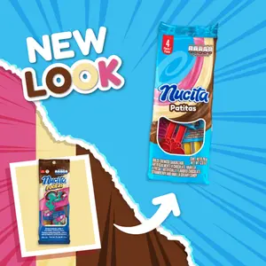 Nucita Patitas 4pk Crunchy Peanut Treats in Fun Paw Shape Perfect for Kids Lunches & On-the-Go Snacking