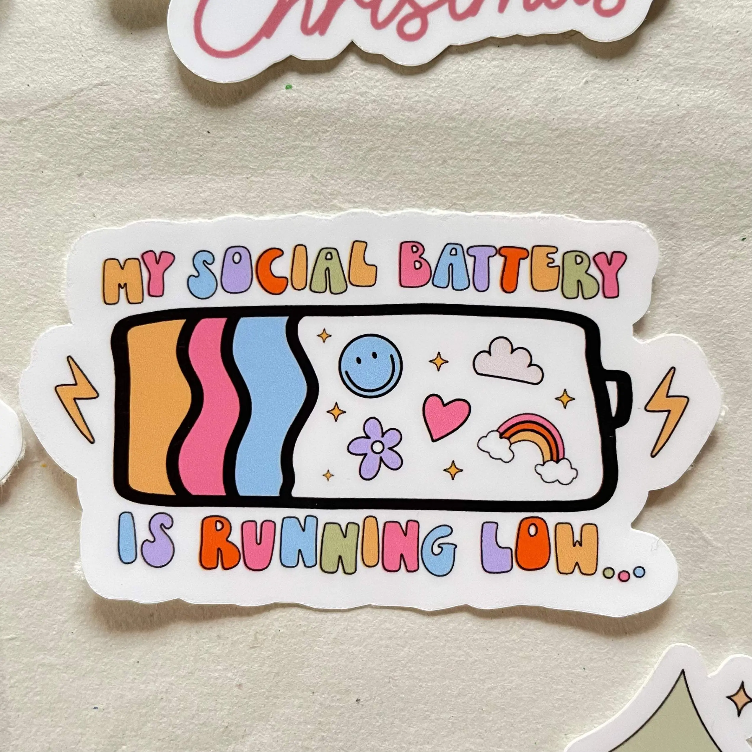 Low Battery Sticker