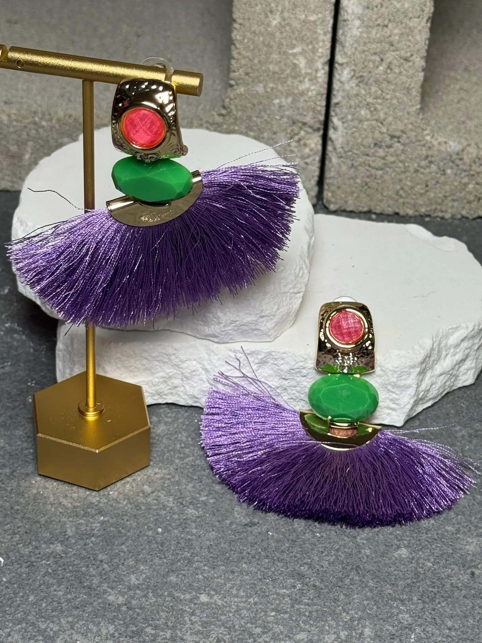 All The Drama Fan Earrings